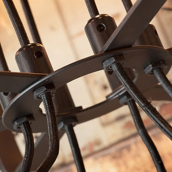 Kronleuchter 'Schreiber', 6-armig, schwarz