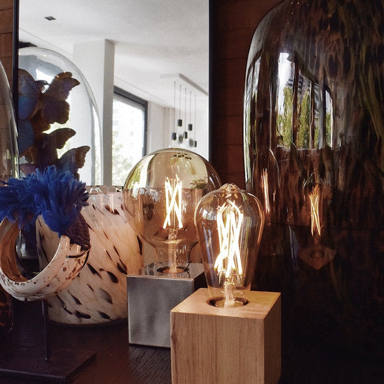 Smart LED-Retrofit Edison Gold Rustic Lamp