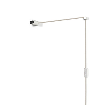 Spostaluce-Leuchte esse14 S14d mit Stecker und Schalter – Weiss
