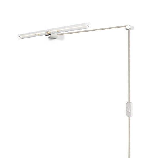 Spostaluce-Leuchte esse14 S14d mit Stecker und Schalter – Weiss