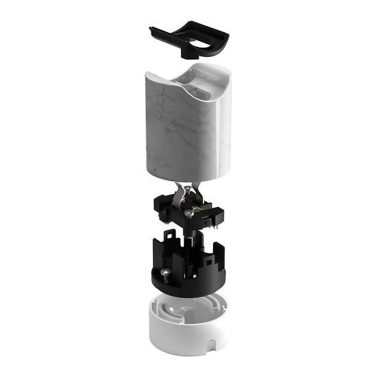 Spostaluce-Set esse14 mit S14d-Fassung – Marmoroptik weiss