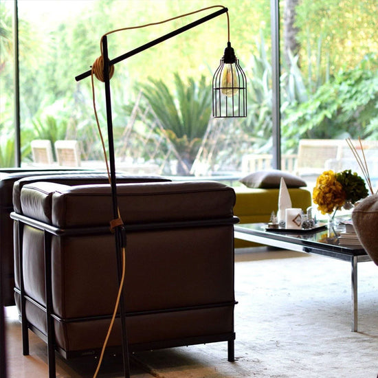 Stehleuchte ASYM, mattschwarz