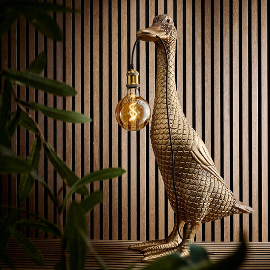 Stehleuchte Ducky, gold