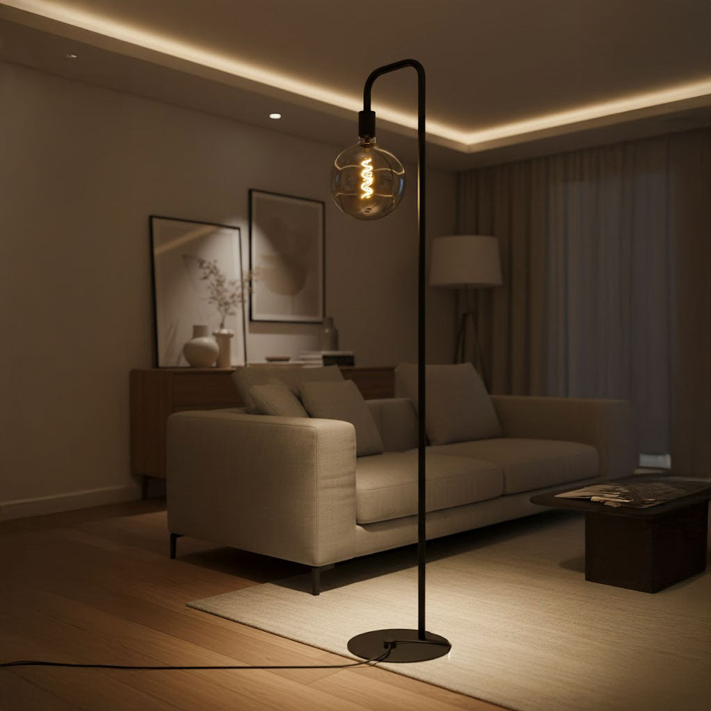 Stehleuchte 'Simple', schwarz