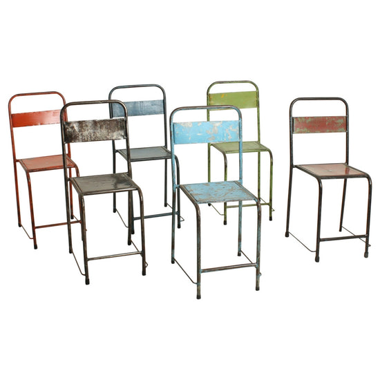 Stuhl 'Java' aus Alteisen, orange