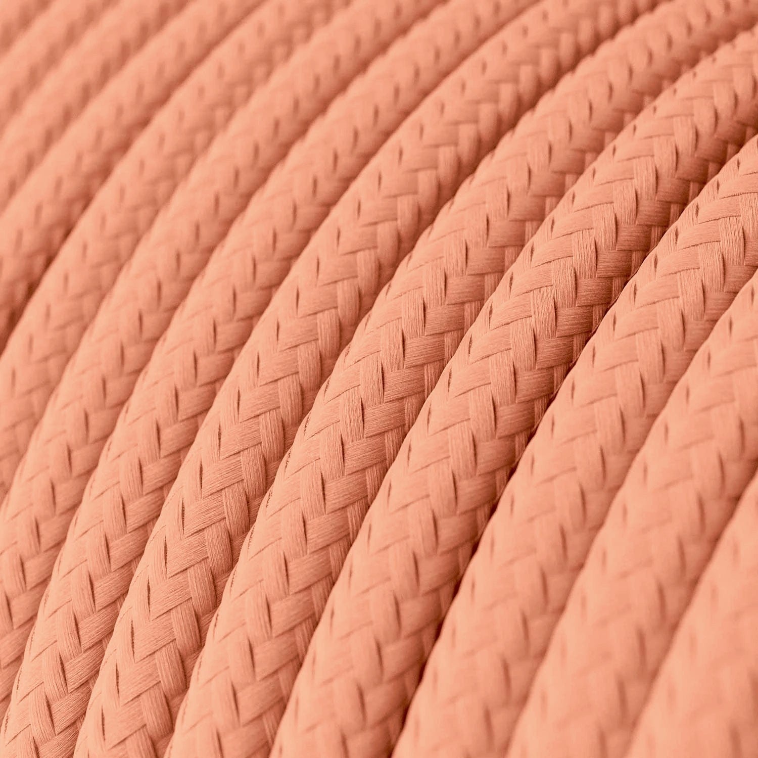 Textilkabel 2x0.75mm / Peach