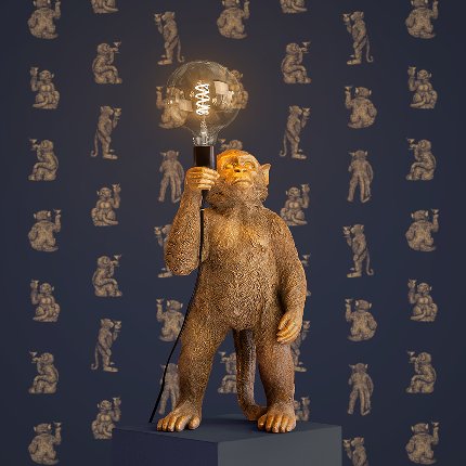 Stehleuchte Koko, stehend, gold