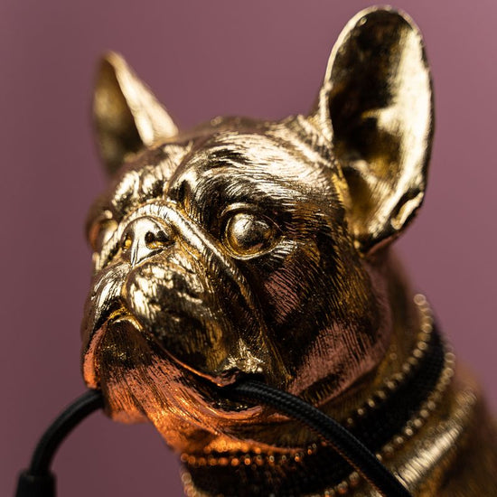 Tischleuchte Bulldogge Francis, gold