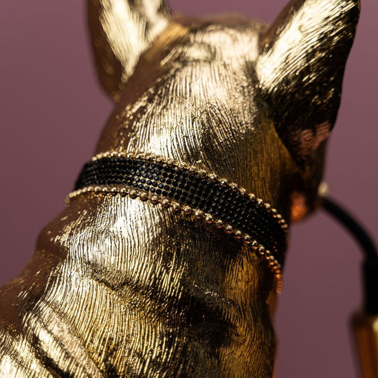 Tischleuchte Bulldogge Francis, gold