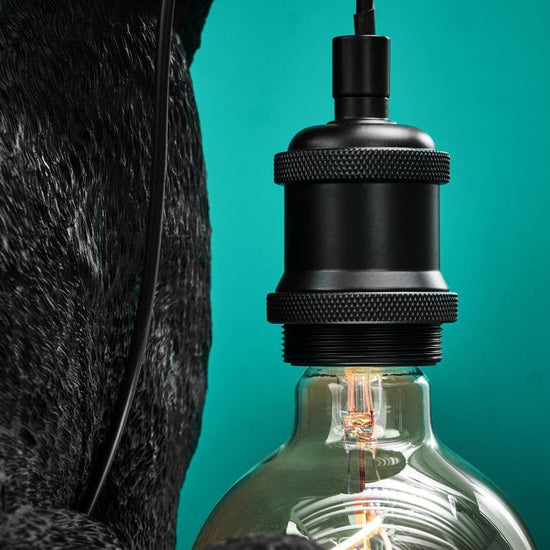 Tischleuchte Katze Chouchou schwarz Lampenfassung schwarz