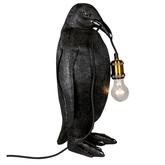 Tischleuchte Pinguin Noah, schwarz