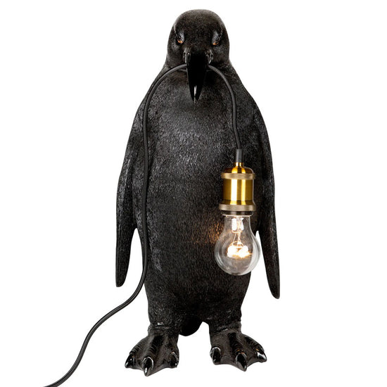 Tischleuchte Pinguin Noah, schwarz