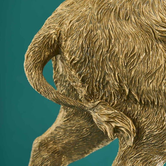 Tischleuchte Wildschwein William, gold