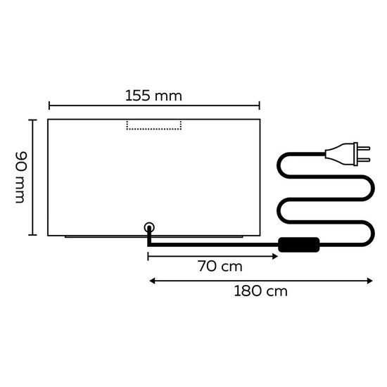 Calex XL eckige Tischleuchte / FSC 100% Holz