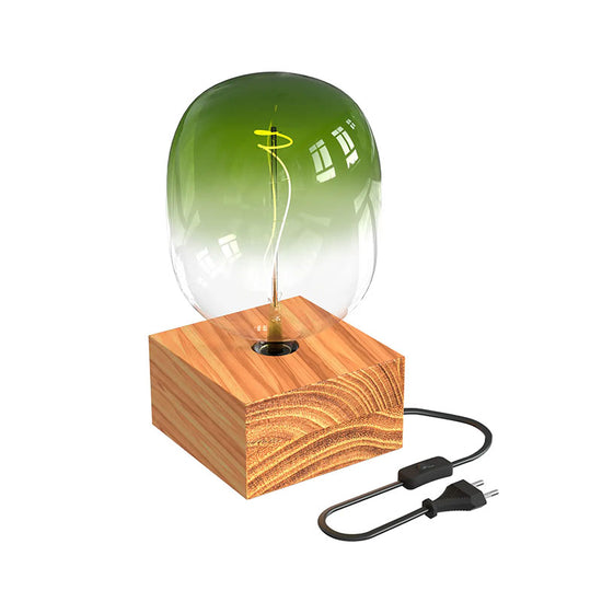 Calex XL eckige Tischleuchte / FSC 100% Holz