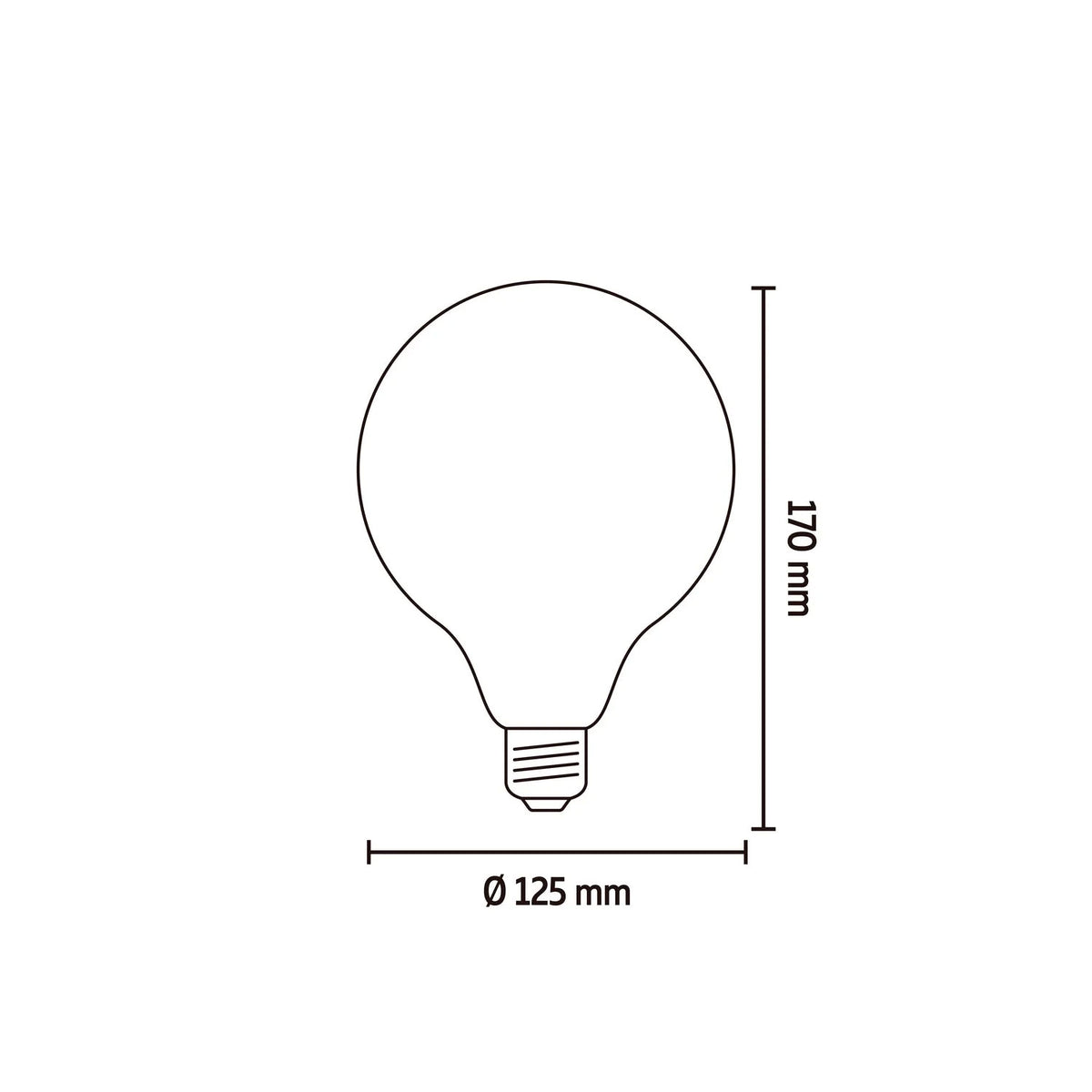 Masse Globe G125 Leuchtmittel