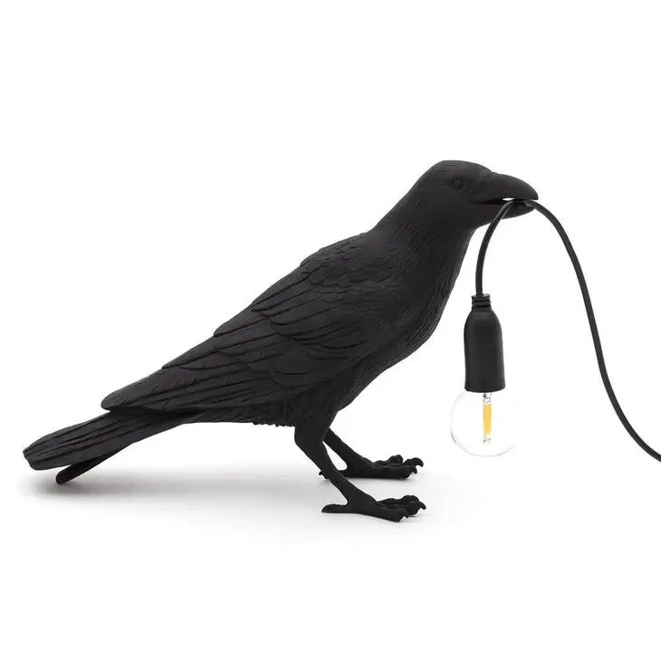 Vogellampe The Crow, schwarz