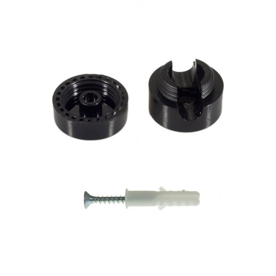 Wand- und Deckenpin für Kabelführung aus schwarzem Polycarbonat