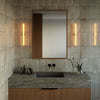 Wand- und Deckenleuchte esse14 S14d, IP44, mit LED-Röhre Porzellan-Effekt 500 mm – Marmoroptik braun