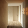 Wand- und Deckenleuchte esse14 S14d, IP44, mit LED-Röhre Porzellan-Effekt 500 mm – Marmoroptik braun