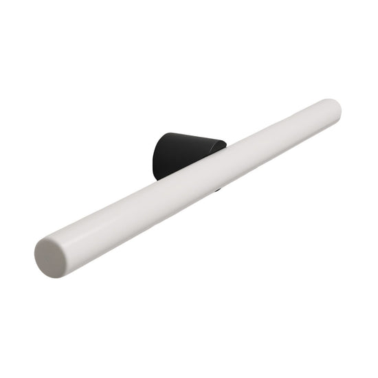 Wand- und Deckenleuchte esse14 S14d, IP44, mit LED-Röhre Porzellan-Effekt 500 mm – Schwarz