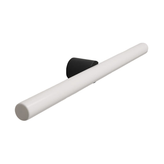 Wand- und Deckenleuchte esse14 S14d, IP44, mit LED-Röhre Porzellan-Effekt 500 mm – Schwarz
