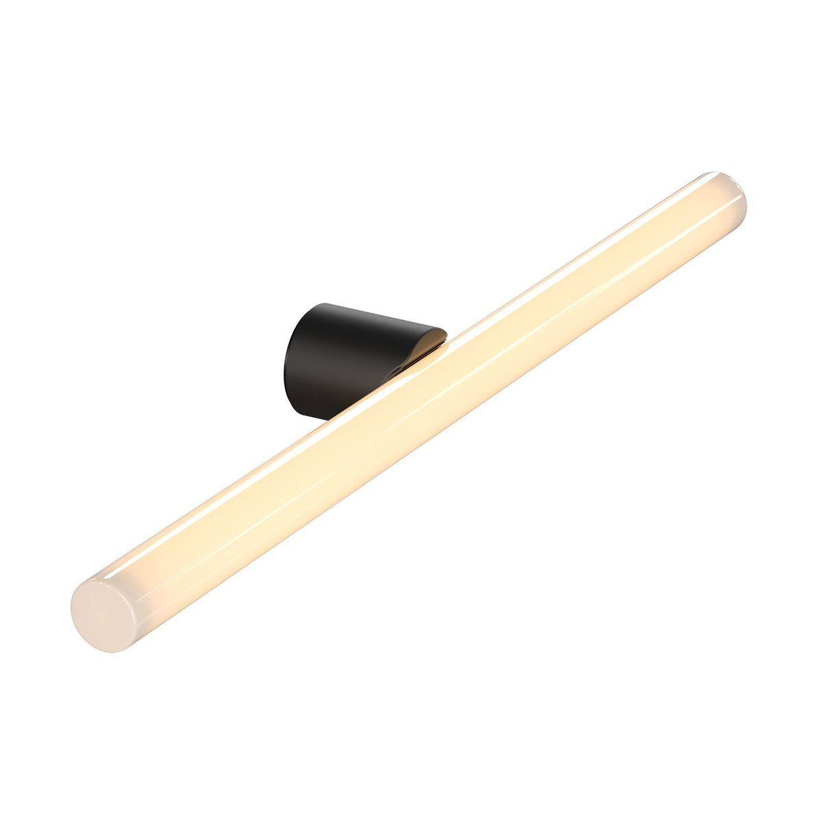 Wand- und Deckenleuchte esse14 S14d, IP44, mit LED-Röhre Porzellan-Effekt 500 mm – Schwarz