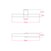Wand- und Deckenleuchte esse14 S14d, IP44, mit LED-Röhre Porzellan-Effekt 500 mm – Wengé-Optik