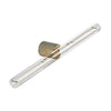 Wand- und Deckenleuchte esse14 S14d, IP44, mit LED-Röhre transparent 500 mm – Marmoroptik grün