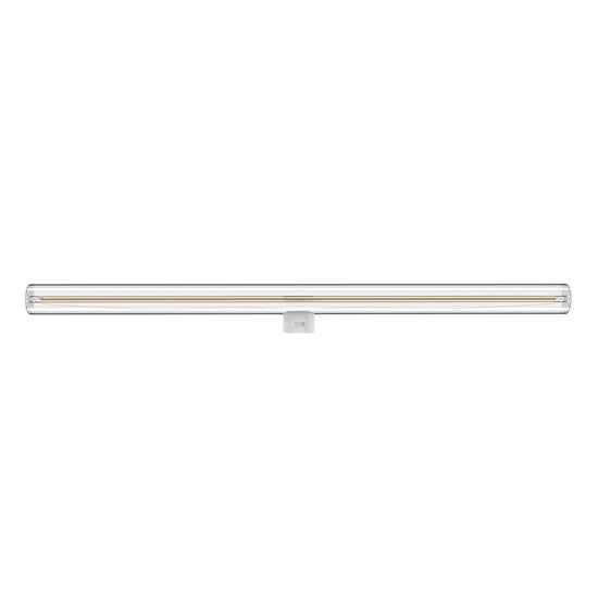 Wand- und Deckenleuchte esse14 S14d, IP44, mit LED-Röhre transparent 500 mm – Marmoroptik grün