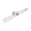Wand- und Deckenleuchte esse14 S14d, IP44, mit LED-Röhre transparent 500 mm – Marmoroptik weiss