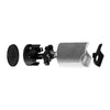 Wand- und Deckenleuchte esse14 S14d, IP44, mit LED-Röhre transparent 500 mm – Marmoroptik weiss