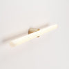Wand- und Deckenleuchte S14d Metall mit LED-Röhre Porzellan-Effekt 500 mm – Bronze satiniert