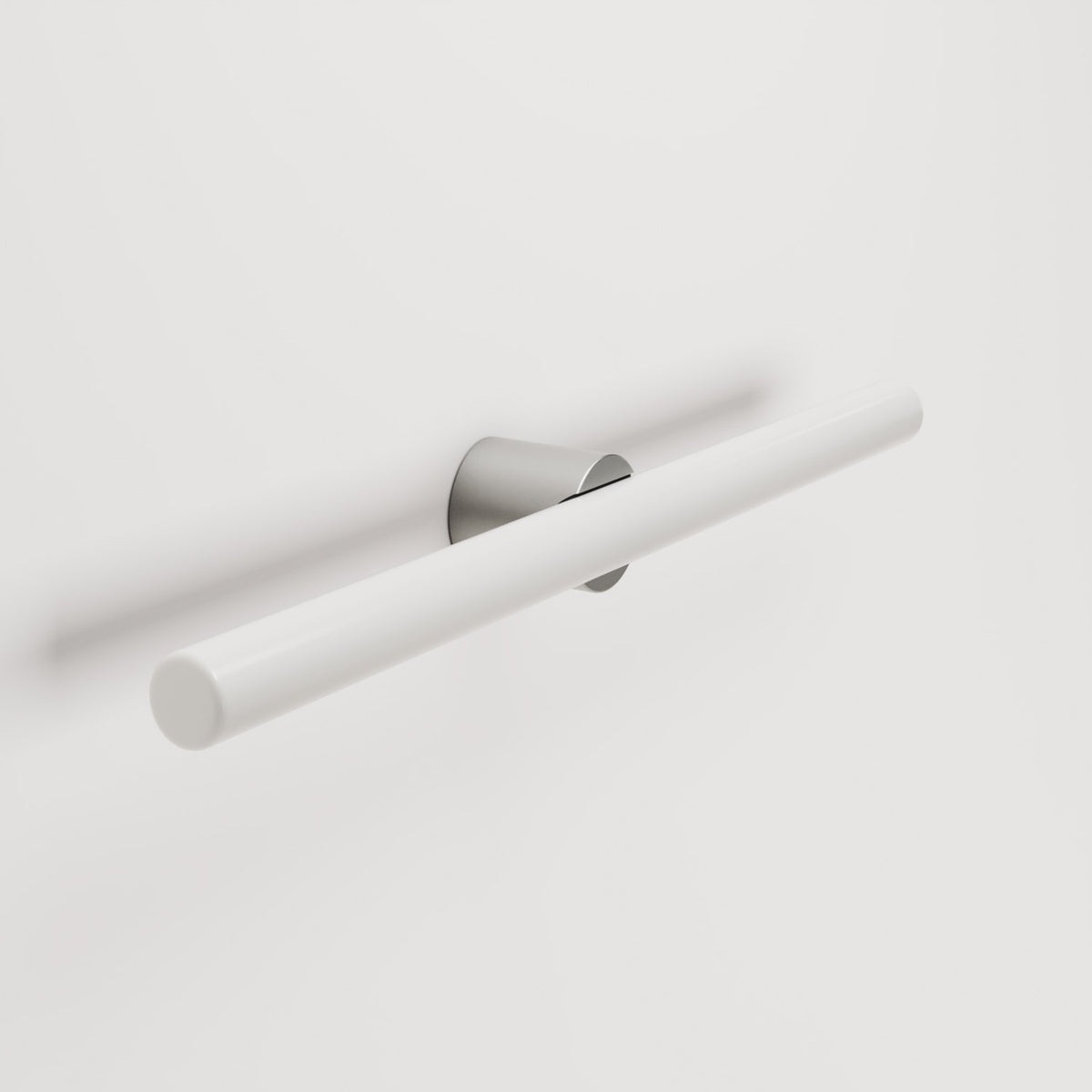 Wand- und Deckenleuchte S14d Metall mit LED-Röhre Porzellan-Effekt 500 mm – Titan satiniert