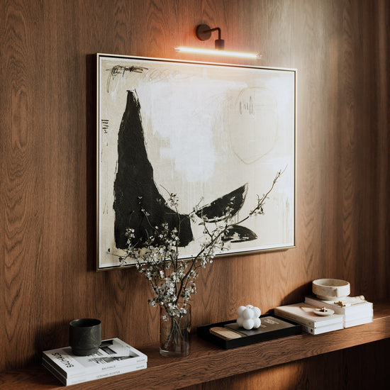 Wandleuchte Fermaluce esse14 S14d, Metall, gebogener Ausleger – Schwarz