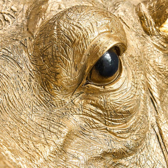 Wandleuchte Nilpferd Patty, gold