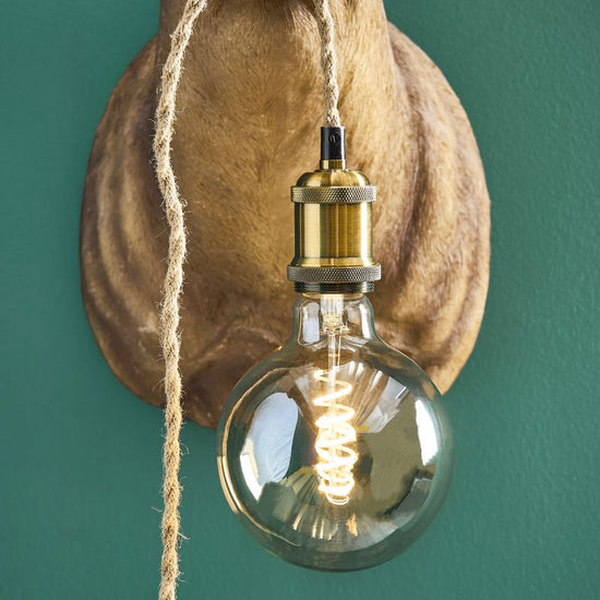 Wandleuchte Hirsch Harry, braun