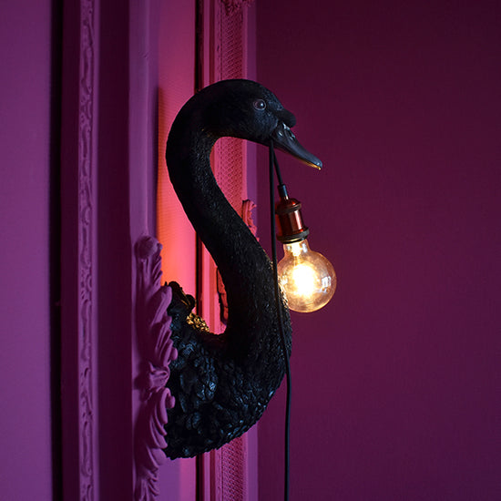 Wandleuchte Petra, schwarz