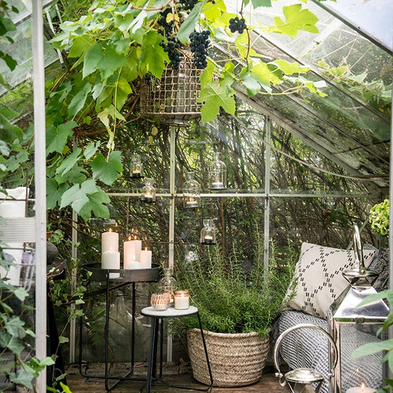 Windlicht 'Flasche' mit Bügel