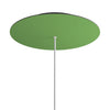 Lampenbaldachin XXL Rose-One rund, 1 Loch + 4 Seitenlöcher, Ø 40 cm – Wiesengrün, Schwarz
