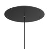 Lampenbaldachin XXL Rose-One rund, 1 Loch + 4 Seitenlöcher, Ø 40 cm – Schwarz matt, Weiss