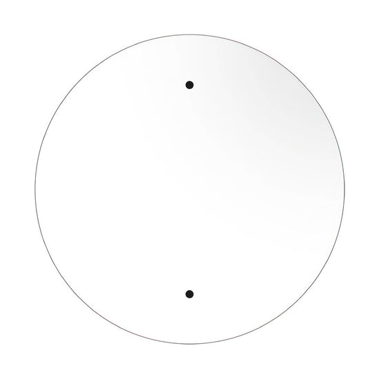 Lampenbaldachin XXL Rose-One rund, 2 Löcher + 4 Seitenlöcher, Ø 40 cm – Weiss matt, Weiss