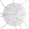 Lampenbaldachin XXL Rose-One rund, 12 Löcher + 4 Seitenlöcher, Ø 40 cm – Weiss matt, Weiss