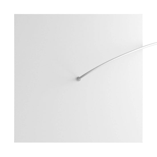 Lampenbaldachin XXL Rose-One quadratisch, 1 Loch + 4 Seitenlöcher, 40 × 40 cm – Weiss matt, Weiss