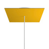 Lampenbaldachin XXL Rose-One quadratisch, 1 Loch + 4 Seitenlöcher, 40 × 40 cm – Senfgelb, Weiss