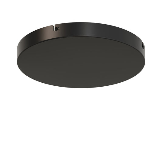 Lampenbaldachin XXL Aluminium, ohne Löcher zum Selbstbohren, Ø 30 cm – Schwarz
