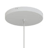 Lampenbaldachin XXL Aluminium, 1 Loch, Ø 30 cm – Weiss matt, ohne Seitenlöcher
