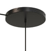 Lampenbaldachin XXL Aluminium, 1 Loch, Ø 30 cm – Schwarz, 1 Seitenloch