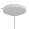 Lampenbaldachin XXL Aluminium, 1 Loch, Ø 30 cm – Weiss matt, 1 Seitenloch