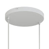Lampenbaldachin XXL Aluminium, 2 Löcher, Ø 30 cm – Weiss matt, ohne Seitenlöcher